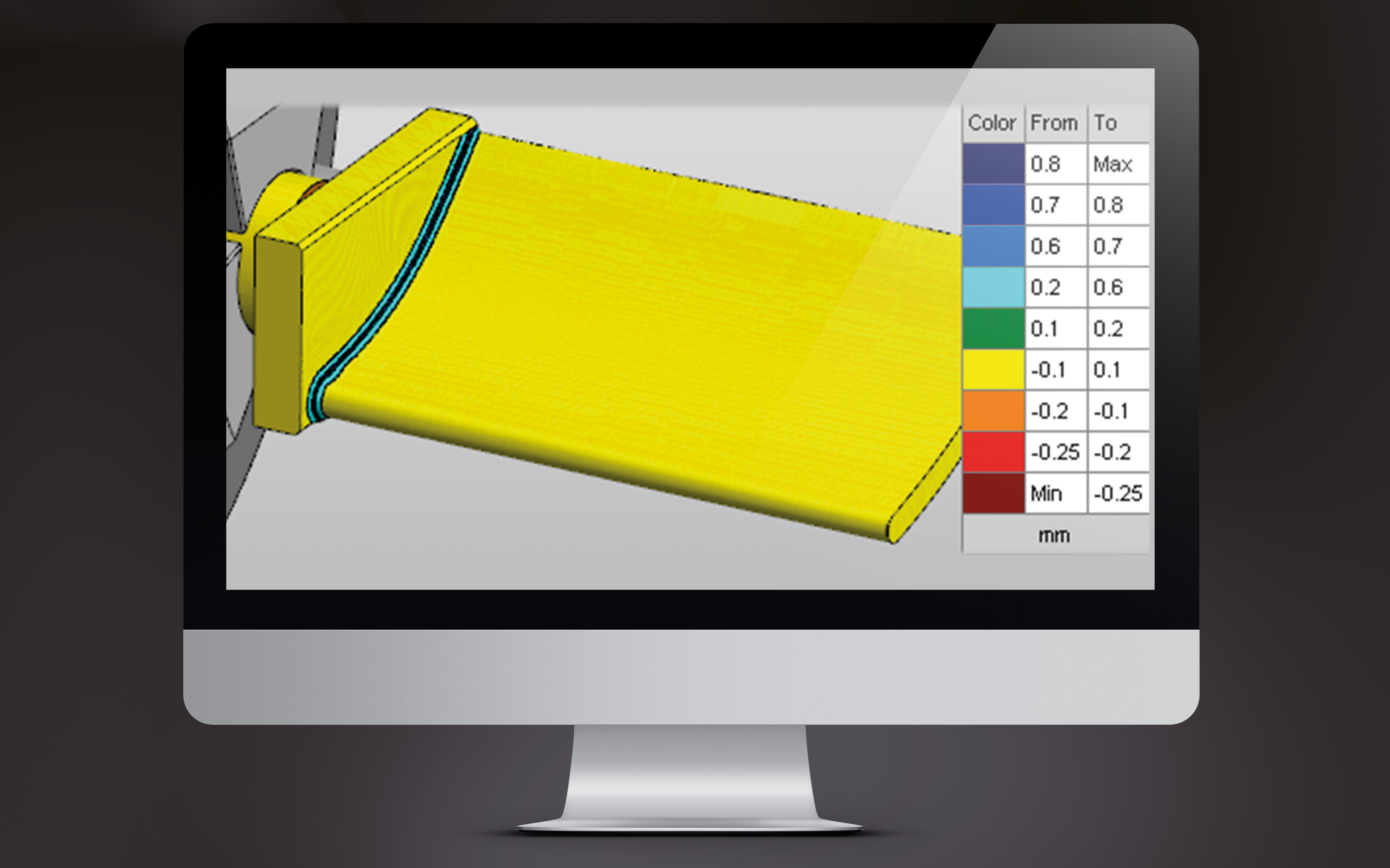 Screenshot machining simulation